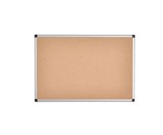Bi-Office Korktafel Maya, Mit Aluminiumrahmen, Hochwertige Naturkorkoberfläche, Pinnwand, 90 x 60 cm