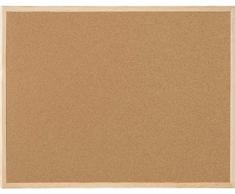 Pinnwand aus Kork ca. 80 x 120 cm mit Holzrahmen und MDF Rückwand