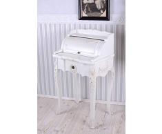Nostalgie Sekretär Weiss Schreibtisch Shabby Chic Klappensekretär Palazzo Exclusiv