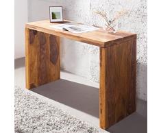 CAGÜ - Schreibtisch [SATNA] aus SHEESHAM MASSIV Holz GEWACHST 100cm, NEU!