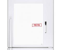 CKB Ltd® A4, blanko, trocken abwischbare Whiteboard Kühlschrank Magnettafel Magnet Signage Tabelle mit Marker weiß Board & Stift – trocken abwischbare Küche Memo Pinnwand groß Notitzbuch 29 x 21 cm