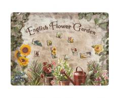 Nostalgic-Art 25004 Home & Country - English Flower Garden, Magnettafel 30x40 cm inkl. 9 Magneten