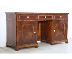 KAFKA-ANTIK BIEDERMEIER SCHREIBTISCH - NUßBAUM ca. 1850