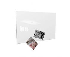 Colours-Manufaktur Magnettafel inkl. Magnete - in 4 Verschiedene Größen und 18 (Weiss, 60 x 90 cm)