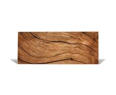 banjado Design Magnettafel 75x30cm groß | Memoboard mit Magneten | Metall Pinnwand magnetisch | Magnetboard mit Motiv Trockenes Holz | Magnetwand für Küche, Büro oder Kinderzimmer