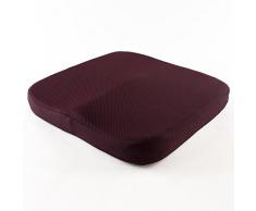 DW&HX Memory Foam orthopädische sitzkissen für bürostuhl Auto LKW Flugzeug Rollstühle - schafft abhilfe für die niedrigeren rückseitigen Schmerz steißbein steißbein ischias-H 16x16x2inch(40x40x6cm)