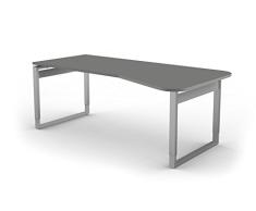 kerkmann 4055.1 Wangen-Schreibtisch LUGANO Graphit