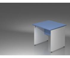 Schreibtisch mit Wangen 80x80cm Blau
