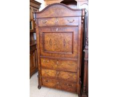 KAFKA-ANTIK Gründerzeit Sekretär um 1880 Nussbaum Wurzelholz Schreibsekretär