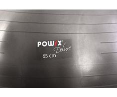 Gymnastikball Deluxe Anti Burst Grün verschiedene Größen 55 cm, 65 cm, 75 cm, 85 cm Sitzball Fitnessball Medizinball (Anthrazit Metallic, 65 cm)