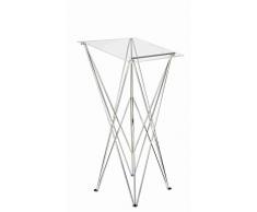 Spider Pult – Stehpult faltbar, leicht und stabil – Schreibpult mobil in verschiedenen Höhen und Farben - Aluminium und Acryl - Rednerpult (transparent, Höhe 115 cm)