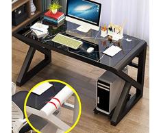 Computertische Computer-Schreibtisch, moderner minimalistischer Schreibtisch, gehärtetes Glas Schreibtisch, Home-Office-Computer-Schreibtisch, eine Workstation, PC Laptop Desktop-Workstation Computers