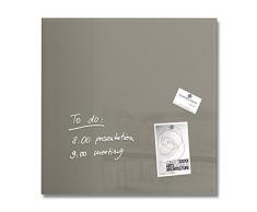 SIGEL GL118 Glas-Magnetboard 48 x 48 cm taupe / Magnettafel Artverum - weitere Farben