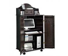 PC-Schrank aus massiver Kiefer mit Aufsatz (kolonial)