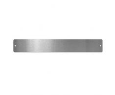 first4magnets™ Kleine rechteckige Magnettafel/Strip c/w 6 Magnete - Edelstahl (350 x 50mm), Metall, Silver, 40 x 20 x 5 cm