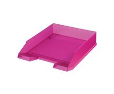Herlitz 10590750 Ablagekorb in transparent himbeer