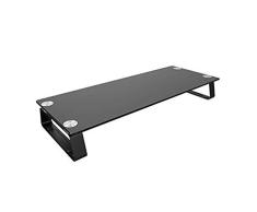 AMYAM Monitorständer,Monitor Stand, Monitor Stand Riser Ausgeglichenes Glas-Computer-Schreibtisch-Organizer-Bildschirm Riser for Computer-Bildschirm oder kleinen LCD-Fernseher