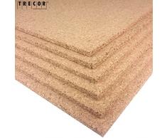 TRECOR Pinnwand Korkplatte Format: 1000 x 500 mm - Stärken: 2 - 20 mm - hochwertige Korkplatte - hochelastisch und antistatisch - Einseitig geschliffen für bessere Optik (1, 10 mm)