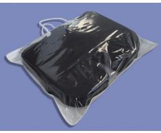 supply24 210 Gel / Gelschaum Sitzkissen Sitzpolster schwarz 45 x 36 x 8 cm Steißbeinkissen Kissen für Rollstuhl Bürosessel Chefsessel Auto LKW Bus Dekubitus Sitzauflage für Reise Gelkissen