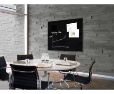 Sigel GL210 Großes Glas-Magnetboard 120 x 90 cm schwarz / Magnettafel artverum - weitere Farben