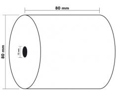 Exacompta 43809E Thermorollen, 80 x 80 x 12 / 85 m,10 Rollen