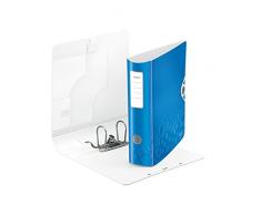 Leitz 11060036 Qualitäts-Ordner Active WOW, Polyfoam, A4, breit, blau