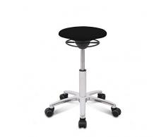 BALIMO ROLL, Bürohocker, Sitzhocker, ergonomischer Rücken-Trainer, Bezug schwarz