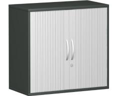Geramöbel Querrolladenschrank 2 OH, mit Schloss, 768x800x425, Graphit