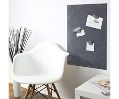 Magnettafel Echt Schiefer 4 In 1, Größe 80x60 cm (Magnetwand+Kreidetafel+Pinnwand+Wandbild) Magnetboard Größen 30x60cm, 40x60cm, 80x60cm, 120x60cm(Grey Impact, 80cmx61cm)