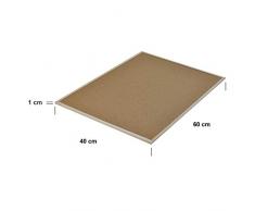 Creative Home 60 x 40 cm Pinnwand Korkwand Memoboard Korktafel | inkl. 5 Pinwandnadeln | Groß Brett aus Kork mit Kieferrahmen | Hergestellt in der EU | Ideal für Büro, Schule, Schlafzimmer und Heim
