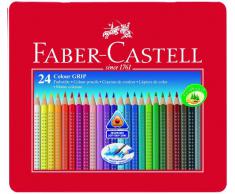 Faber Castell 112423 - Farbstifte Colour GRIP 2001, 24er Metalletui