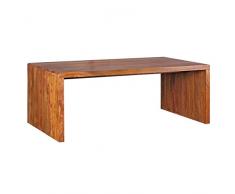 Schreibtisch bzw. Esstisch aus Massicholz Sheesham; Maße (B/T/H) in cm: 200 x 100 x 76