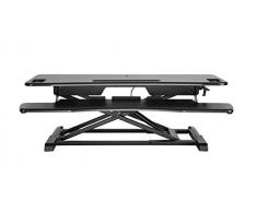 Exeta Höhenverstellbarer Steh-Sitz Tischaufsatz Schreibtisch. (Model 2019) Höhenverstellbarer Schreibtisch // in schwarz