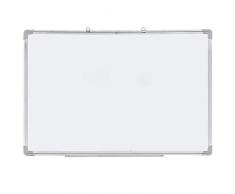Dripex Whiteboard Magnettafel inklusive Whiteboard Marker, Magnete und Schwamm Magnetisches Whiteboard mit Alurahmen