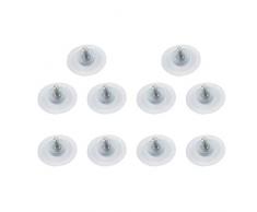 TOPBATHY 10 stücke 4mm Möbel Schreibtisch Glas PVC Anti-Collision Saugnäpfe Sauger Aufhänger Pads mit Schraube Ersatzteile für Tischplatte