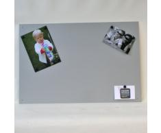 Magnetwand - silber alu alufarben Aluminium glänzend * RAL 9006 * hochglanz - 3 verschiedene Größen - 40 x 60 cm ; 50 x 80 cm ; 60 x 90 cm - (60 x 90 cm)