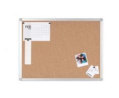 BoardsPlus - Pinnwand aus Kork - 60 x 45 cm - Korktafel mit Aluminiumrahmen