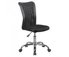 FineBuy Kinder-Schreibtischstuhl LUKI für Kinder ab 6 mit Lehne Weichboden-Rollen Kinder-Drehstuhl Kinder-Bürostuhl ergonomisch höhenverstellbar Jugendstuhl für Mädchen Jungen Schwarz Kinderzimmerstuhl