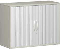 Geramöbel Querrolladenschrank 2 OH, mit Schloss, 768x1000x425, Lichtgrau