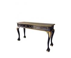 Kunibert Antiker Barock Sekretär Louis Seize Farbe: schwarz mit Gold Schreibtisch Schminktisch Länge135xHöhe76xBreite43cm Nr.6