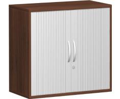 Geramöbel Querrolladenschrank 2 OH, mit Schloss, 768x800x425, Nussbaum