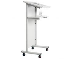 MEDIUM Stehpult Business Dekor hellgrau Hoehe 118c