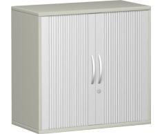 Geramöbel Querrolladenschrank 2 OH, mit Schloss, 768x800x425, Lichtgrau