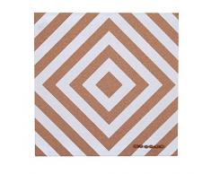 Pinnwand aus Kork, rahmenlos, 3 verschiedene grafische Designs, 40 x 40 cm (Art deco)
