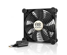 AC Infinity MULTIFAN S4, Leiser 140mm USB Lüfter für Receiver DVR Playstation Xbox Computer Schrank Kühlung