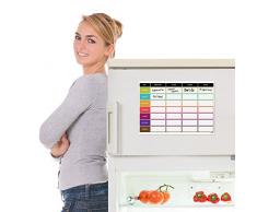 CKB Ltd® Meal Diet Planner Ernährung Fitness Wochen-Planer Magnettafel Für Kühlschrank Board magnetisch Whiteboard Schwarzes Brett großen täglichen Küchenplaner Wochenplaner Täglich