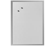 Herlitz 10524627 Whiteboard und Magnettafel (silbernen Holzrahmen, 40 x 60cm) weiß