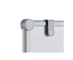 MAUL Professionelle Moderationstafel 150 x 120cm, Blaues Pinnboard und Whiteboard vereint, Mobil mit 4 feststellbaren Rollen, Hoch- oder Querformat möglich, 6380482, 1 Stück