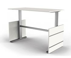 kerkmann 3770 Sitz-Steh-Wangen-Schreibtisch Form 4 Graphit