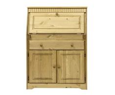 Sekretär aus massiver Kiefer gelaugt/geölt, Schreibtisch
